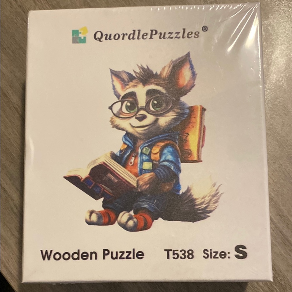 Quordle Wooden Unique Shaped Pieces Puzzle 
Adult skill level